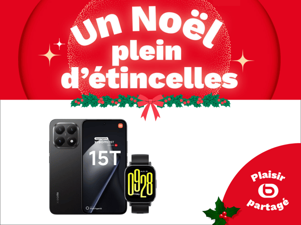 Smartphone XIAOMI Pack 15T 256Go + Redmi Watch 5