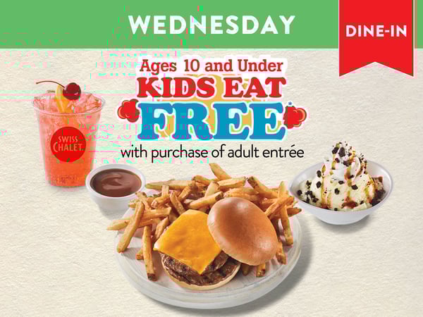 Kids Eat Free Wednesdays