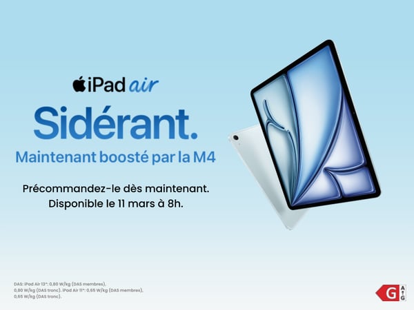 🚀 Découvrez le nouvel Apple iPad Air (M4) chez Boulanger Aubenas !