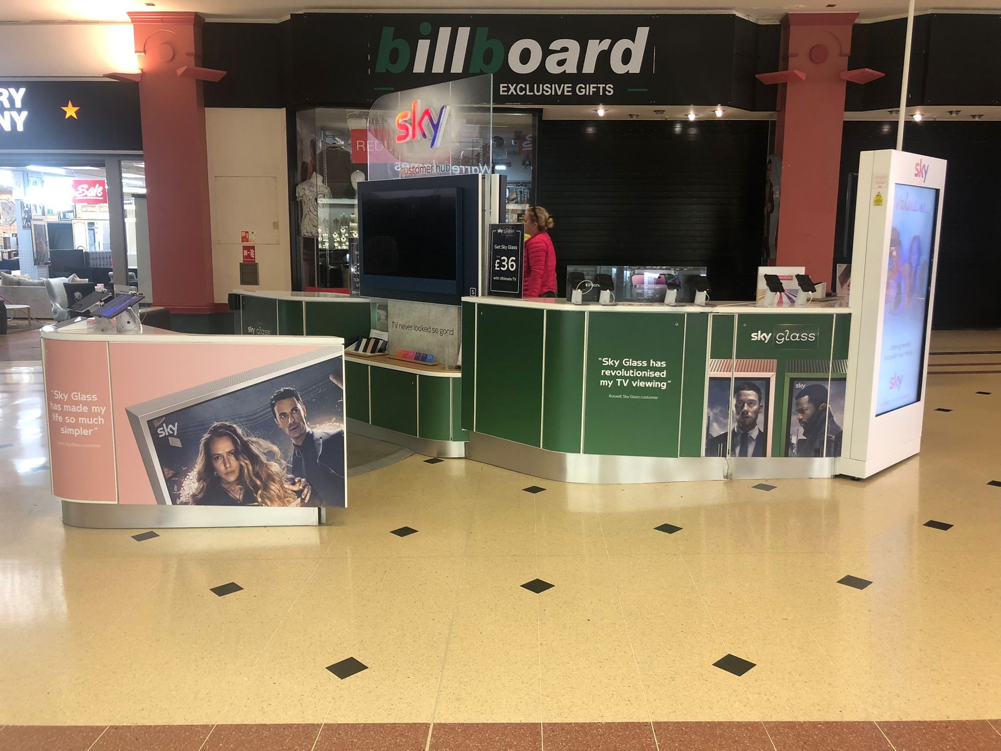Vicarage Field Shopping Centre Sky store in London