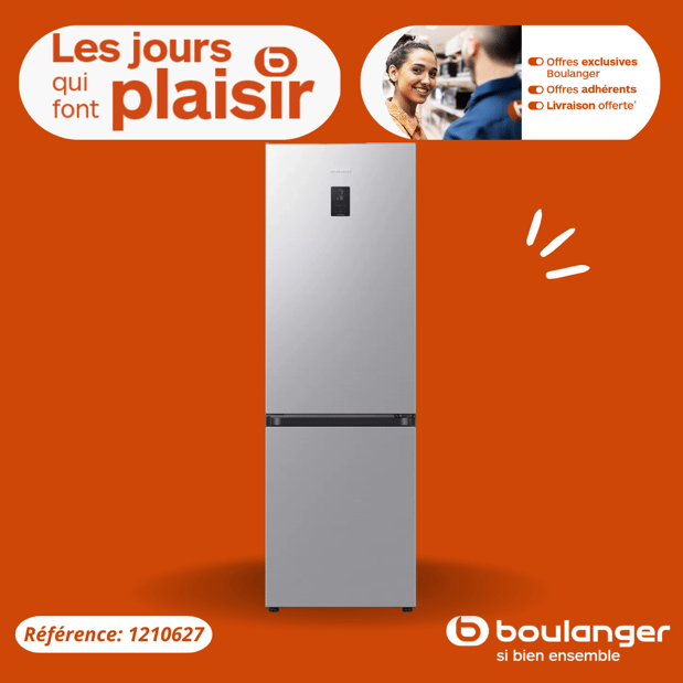 Réfrigérateur combiné SAMSUNG RB34C672ESA