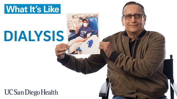 Video: Patient Gustavo Guzman shares what it's like to receive dialysis treatment at UC San Diego Health