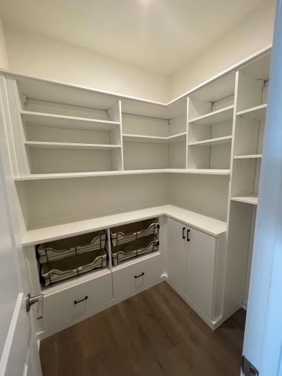Pantry with pull-out baskets
