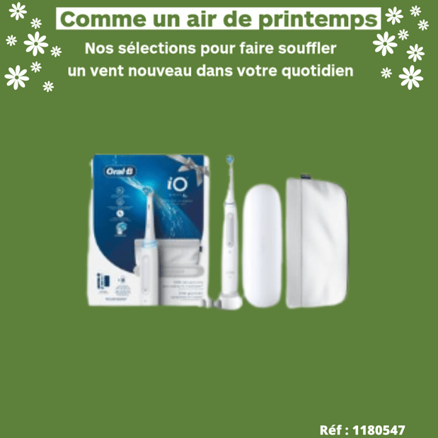 Brosse à dents électrique Oral-b IO 4 White edition cadeau