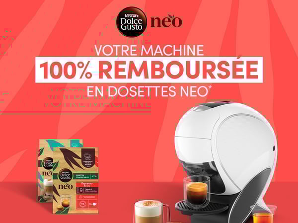 ☕[DOLCE GUSTO - Votre Machine 100% remboursée en dosettes NEO]☕
