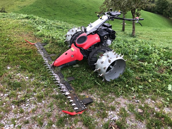 Mähen mit Motormäher