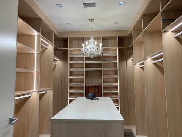 Custom Walk In close with Island