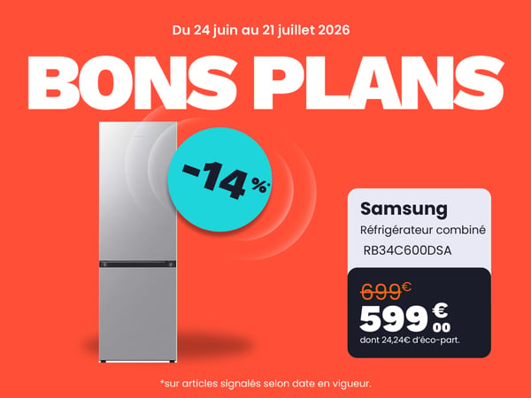 Réfrigérateur combiné SAMSUNG RB34C600DSA
