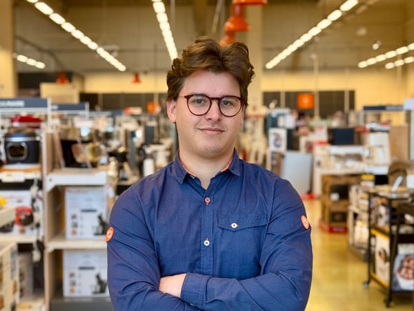Machine à café boryeur à Toulouse, c'est chez Boulanger Fenouillet avec Lucas !