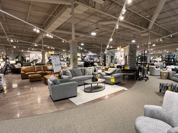 Slumberland Furniture Store in Des Peres,  MO - Showroom Wide View