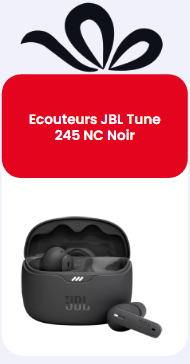 Ecouteurs JBL Tune 245 NC Noir