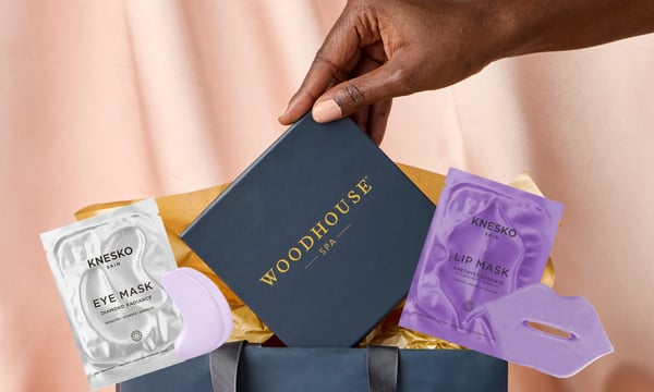 Spend $250 or more on an in-spa gift card and receive both a Knesko Diamond Eye Mask and a Knesko Amethyst Lip Mask.