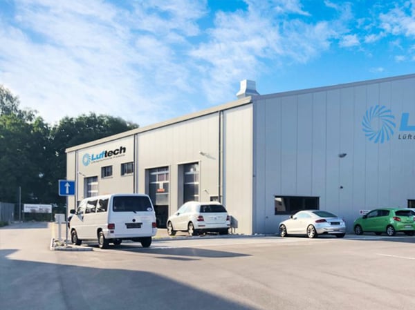Luftech Schweiz AG: Sie finden uns in Bassersdorf an der Grindelstrasse 24 (Foto 2018)