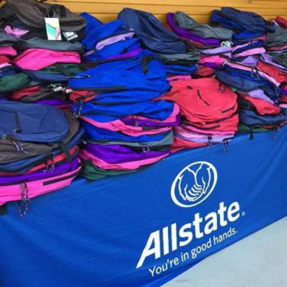 Assembling backpacks for the Oregon Zoo Foundation
