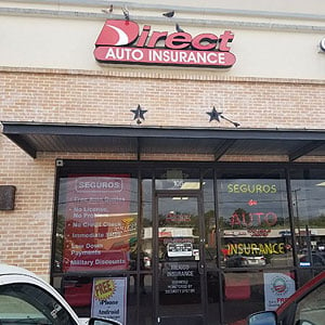 Front of Direct Auto store at 1714 Southwest Military Drive, San Antonio