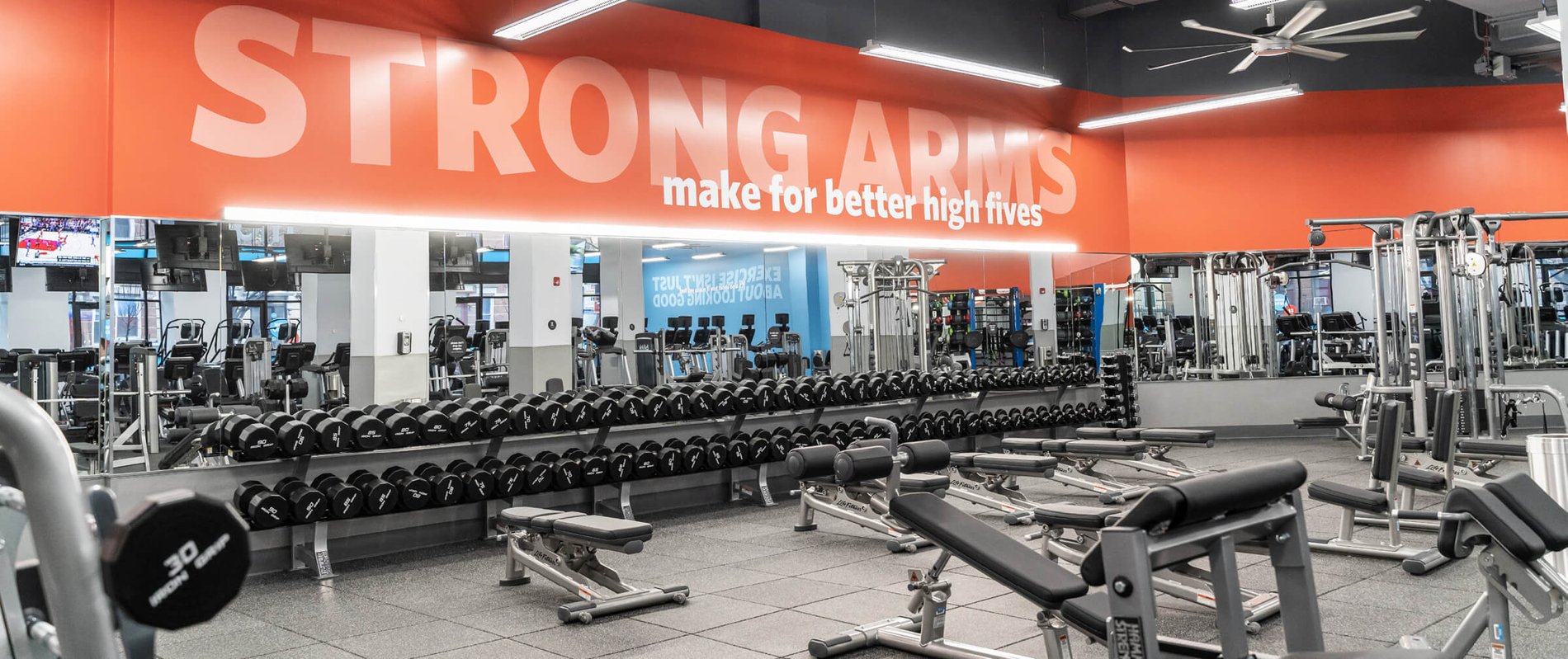 All Blink Fitness Gyms in MA cardio equipment, strength equipment