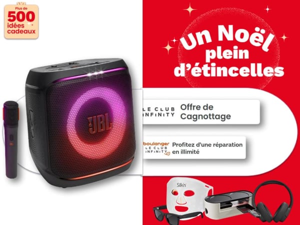 Pour Noël ! Découvrez toutes nos enceintes au meilleur rapport qualtité prix ! Enceinte bluetooth JBL, enceinte nomade , enceinte résidentielle, toute une gamme pour une immersion son Totale! Chez Boulanger Bordeaux Mérignac.