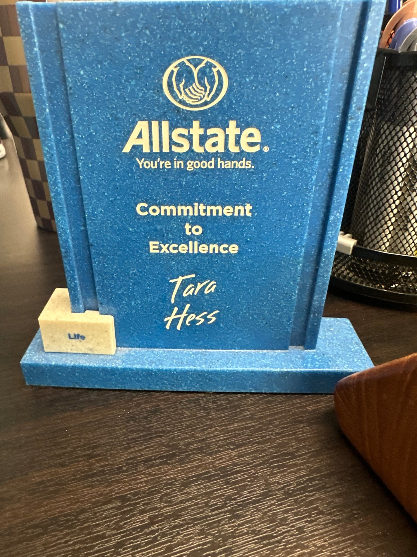 Excellence award recognition for Tara