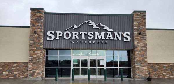 The front entrance of Sportsman's Warehouse in Stansbury