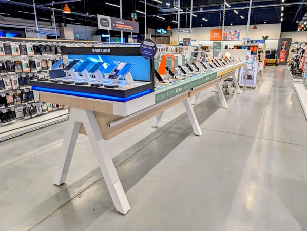 Le rayon ou vous pourrez trouver les meilleurs smartphones du marché, tel que le Samsung  S25, le google Pixel 10 ou encore les Xiaomi Redmi Note