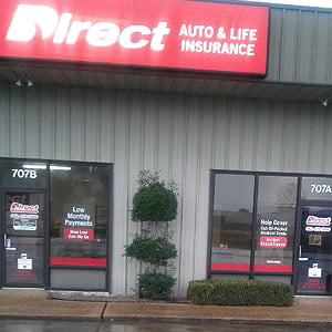 Front of Direct Auto store at 707 Highway 82 West, Greenwood