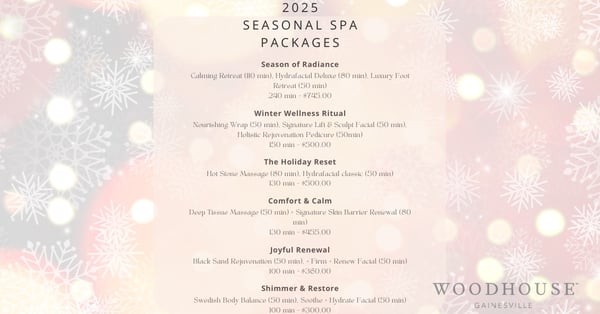 2025 Holiday Spa Packages