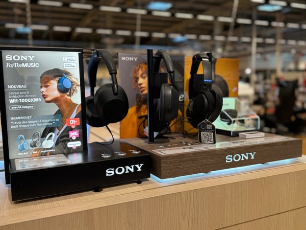 Présentoir casque Sony