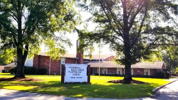 West Columbia Stake Center of The Church of Jesus Christ of Latter-day Saints at 1330 Whipporwill Drive in West Columbia, South Carolina.