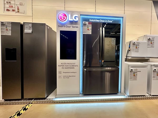 Espace frigo américain magasin Boulanger Saint Etienne Villars