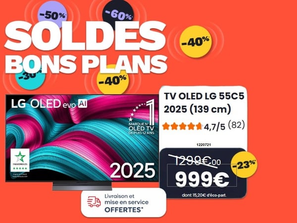 Catalogue TV OLED à Boulanger La Rochelle Angoulins