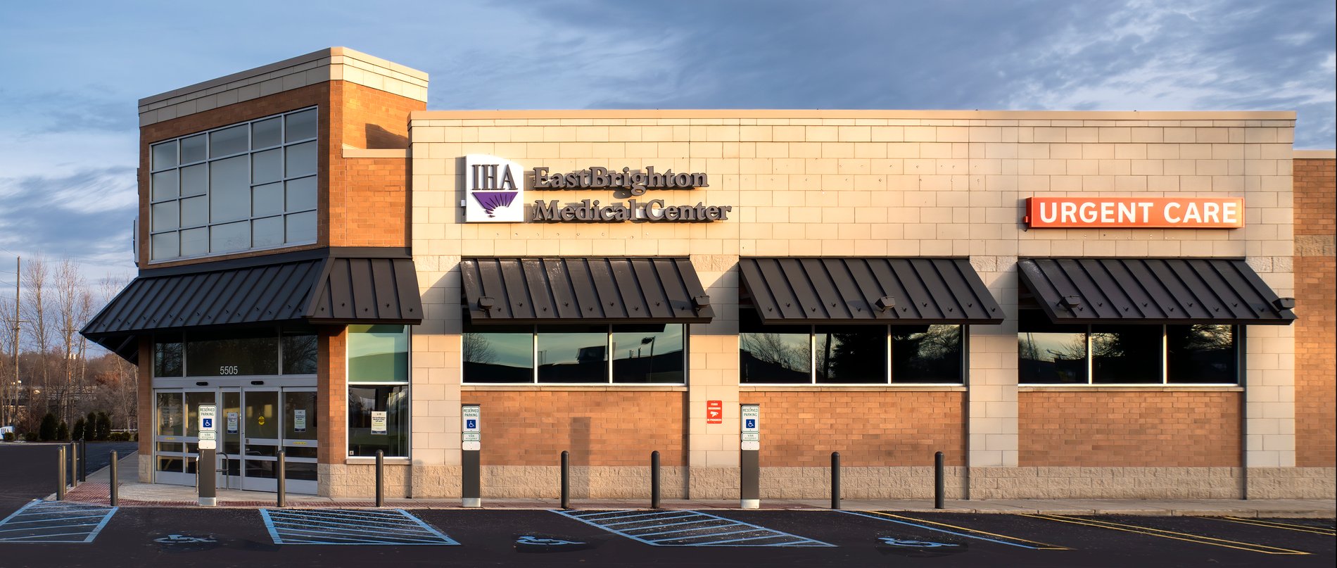 Trinity IHA Urgent Care EastBrighton is located in the IHA EastBrighton Medical Center.