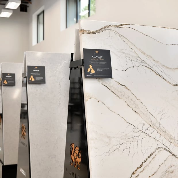 Cambria Showroom - Seattle Slab Display