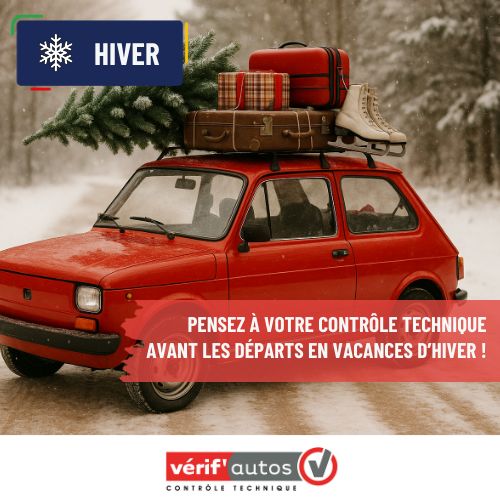 ⛷️​ Pensez à votre contrôle technique avant les départs en vacances d’hiver ! ⛷️​