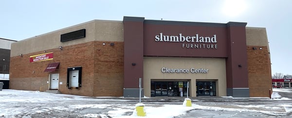 Slumberland Clearance Center in St. Paul,  MN - Parking Lot View