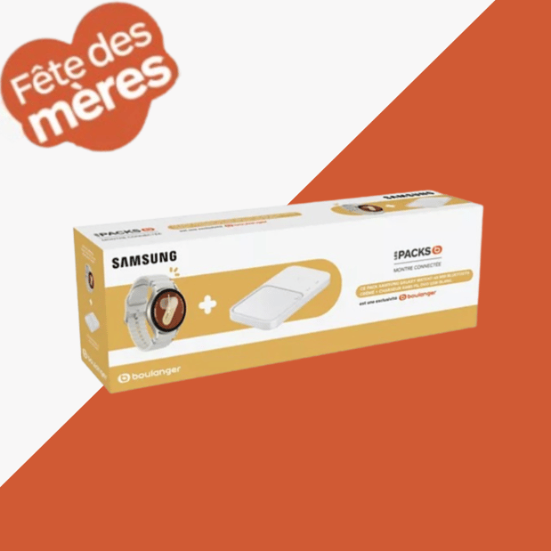 Montre connectée SAMSUNG Pack Galaxy Watch 7 40mm BT Cr + PAD DUO