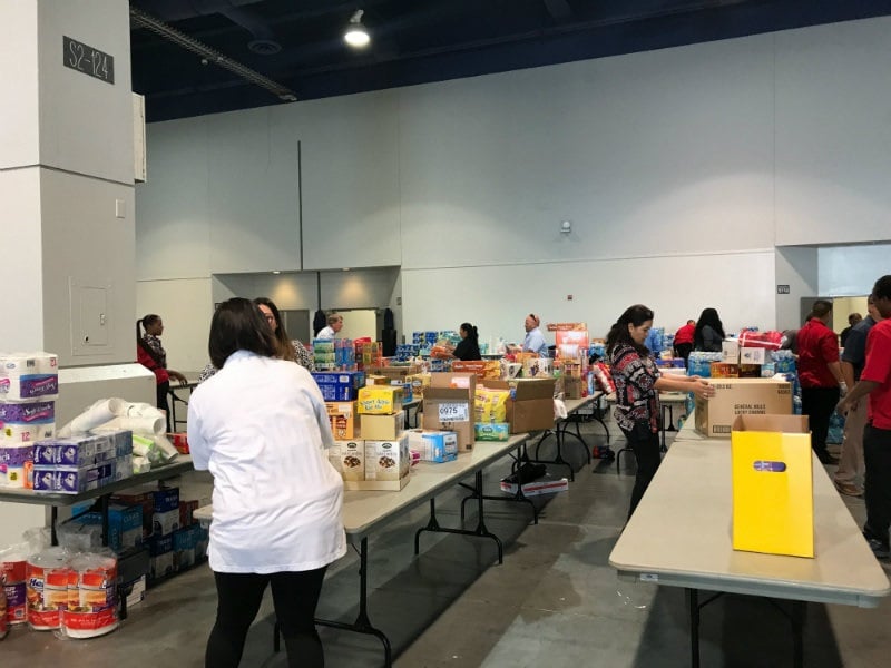 Our agencies went out and spent hundreds on donations and helped deliver for the United Blood Services and Red Cross