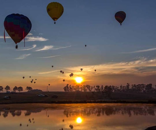 Hunter Valley, Hot Air Balloons