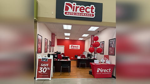 Direct Auto Insurance storefront located at  1702 11th St., Huntsville