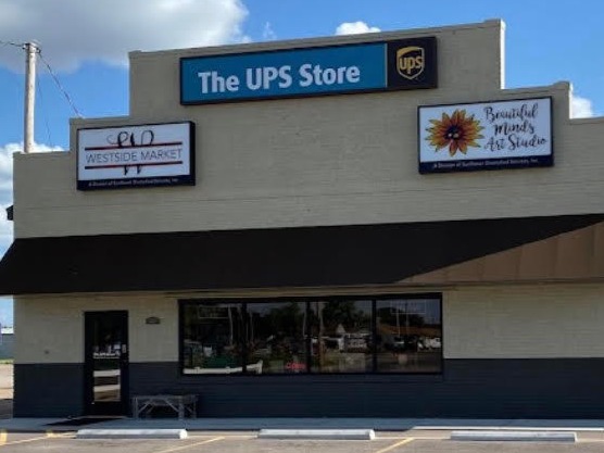 Storefront of The UPS Store in Great Bend, KS
