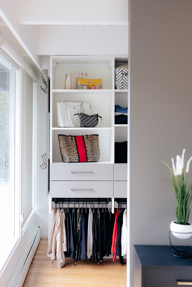 View of walk in closet from outside