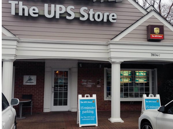 Facade of The UPS Store Southpark at Foxcroft Center