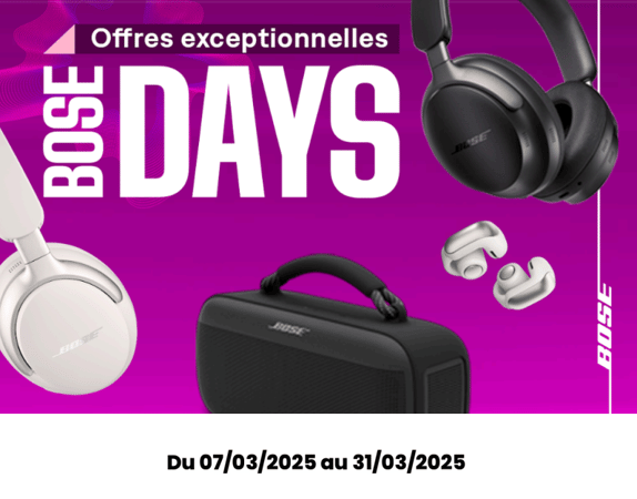 VENEZ DÉCOUVRIR LES OFFRES BOSE