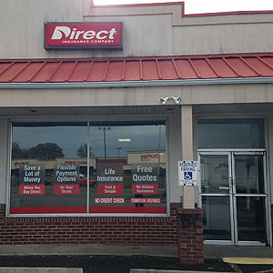 Direct Auto Insurance storefront located at  418 Highway 46 South, Dickson