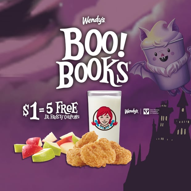 Boo! Books get you deals at Wendy’s