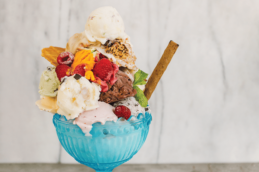 ice cream and toppings for summer