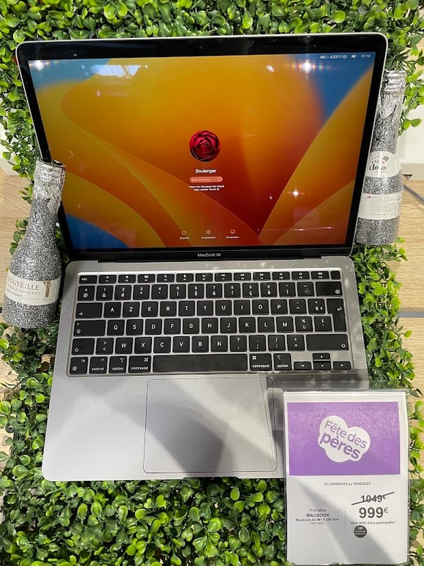 MacBook AIR 13' M1 8 256 Gris