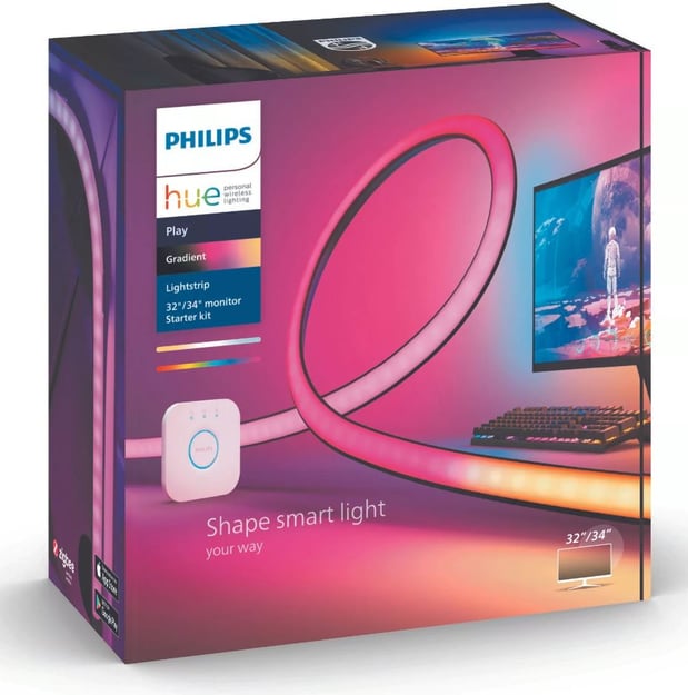 Bandeau LED PHILIPS HUE W&C Play gradient PC 32 34'' Kit