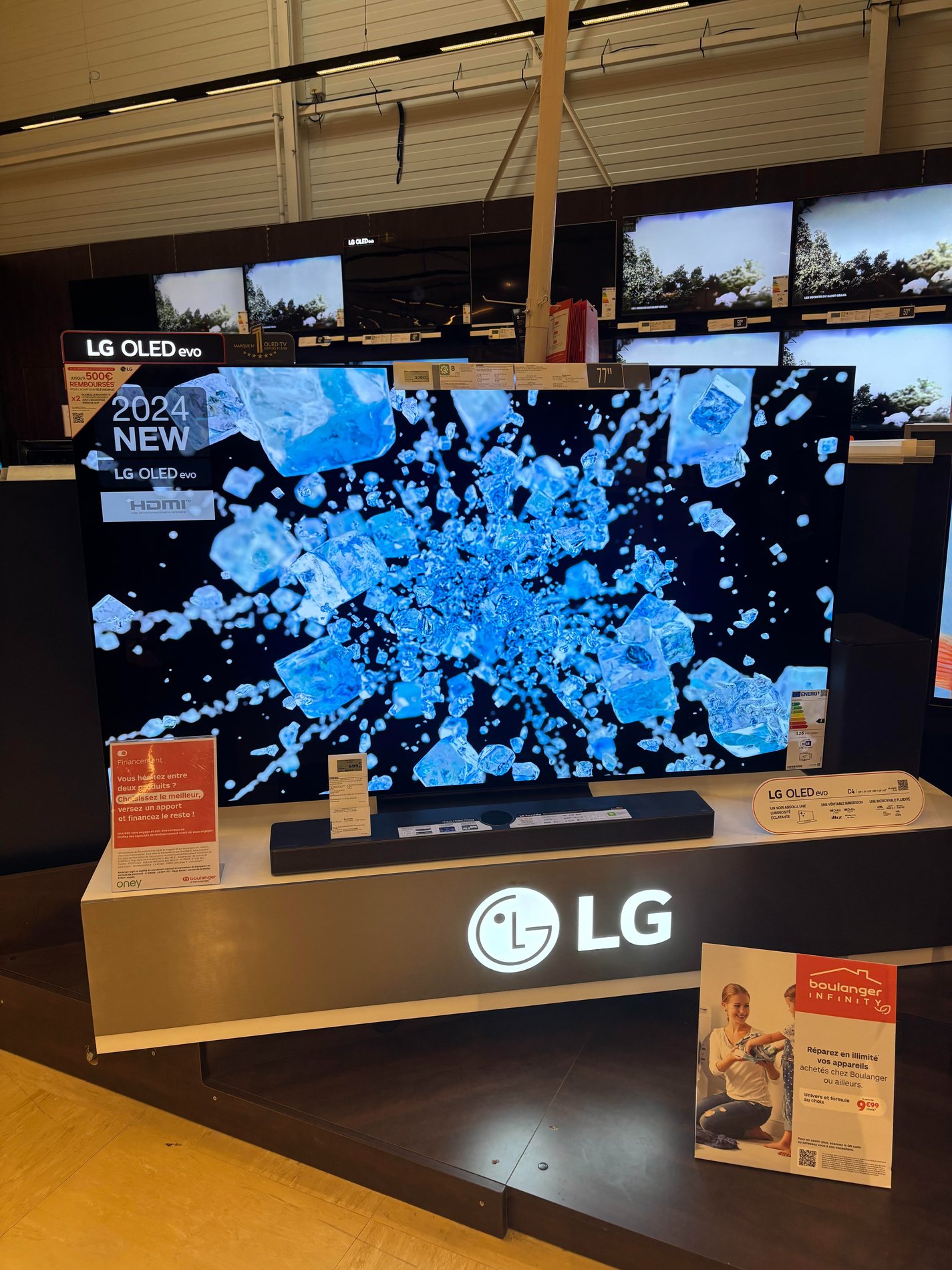 Télé LG OLED, Téléviseur LG, Barre de son LG, Magasin Boulanger Aubière