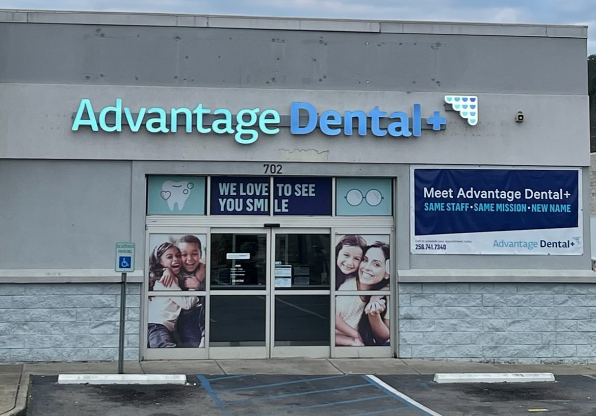 Advantage Dental+ Anniston location exterior.