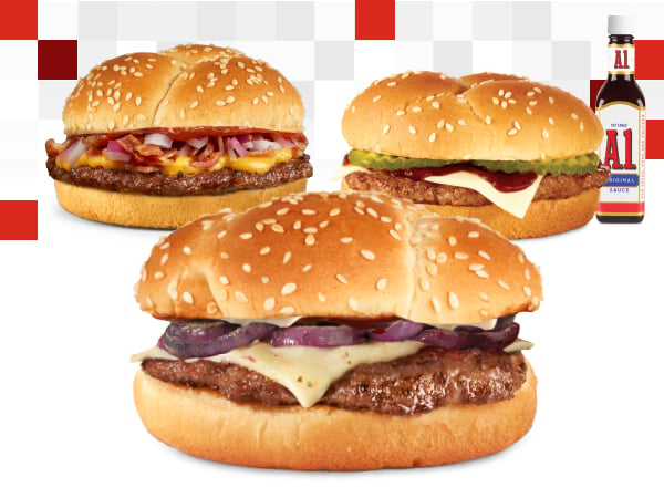 Three value burgers